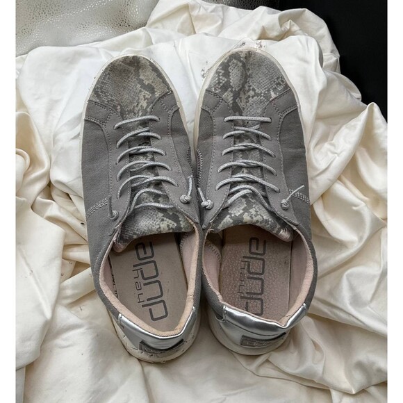 Hey Dude Karina Sneakers Womens 10 Silver Python Slip On Comfort Casual Shoes - Picture 6 of 8